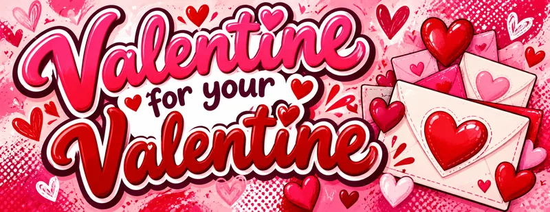 Valentine for your Valentine banner